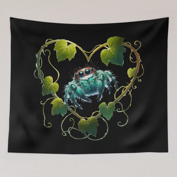 Item preview, Cute Little Jumping Spider Arachnid Of Love designed and sold by TomFrontierArt.