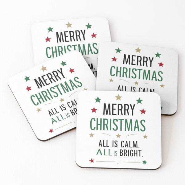 Item preview, Merry Christmas All is Calm All is Bright designed and sold by NoviaRobert.