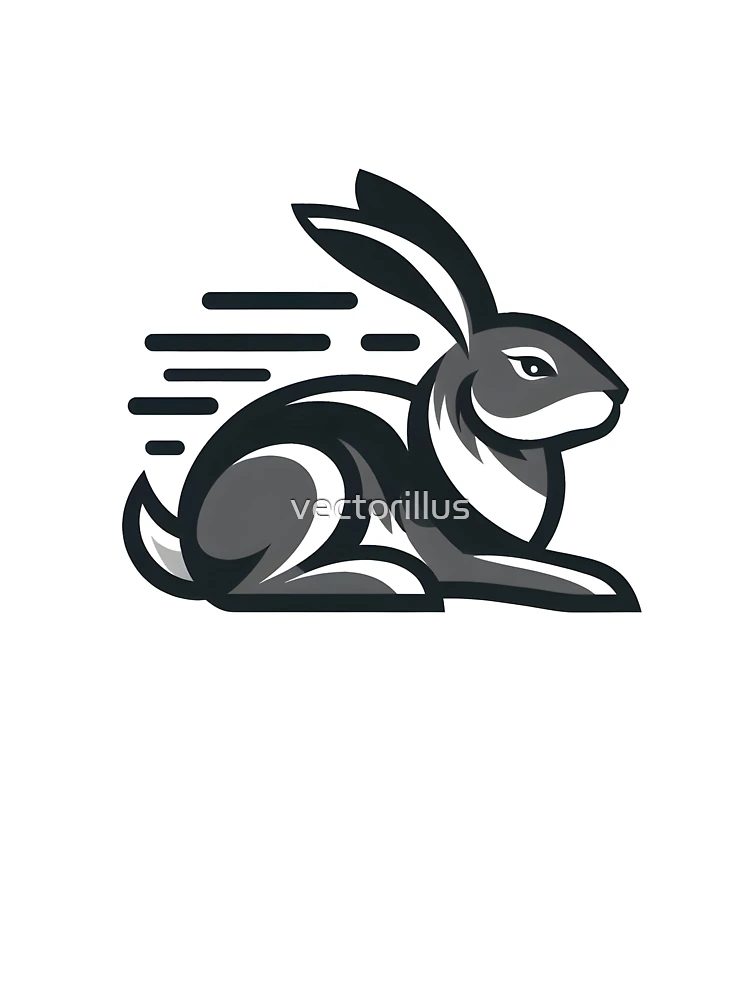 Thumbnail 7 of 7, Oversized T-Shirt, Go Rabbit Go Rabbit designed and sold by vectorillus.
