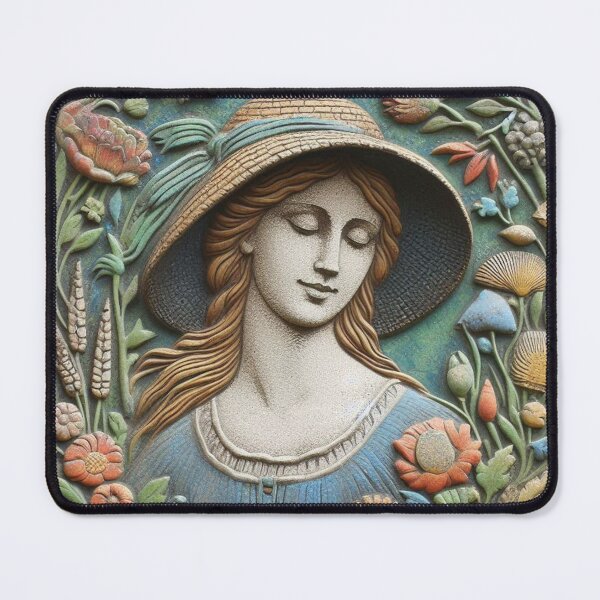 Item preview, FOLK ART CONCRETE PANEL STICKER designed and sold by carlarmes.