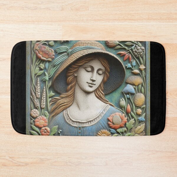 Item preview, FOLK ART CONCRETE PANEL STICKER designed and sold by carlarmes.