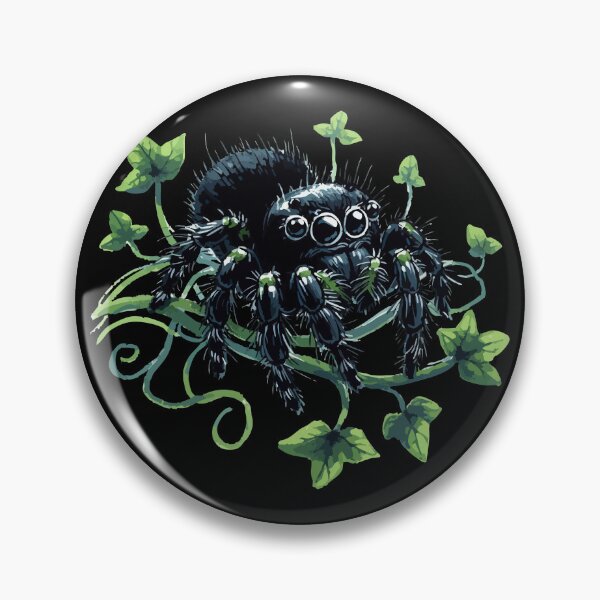 Item preview,  Cute Little Jumping Spider Black Arachnid designed and sold by TomFrontierArt.