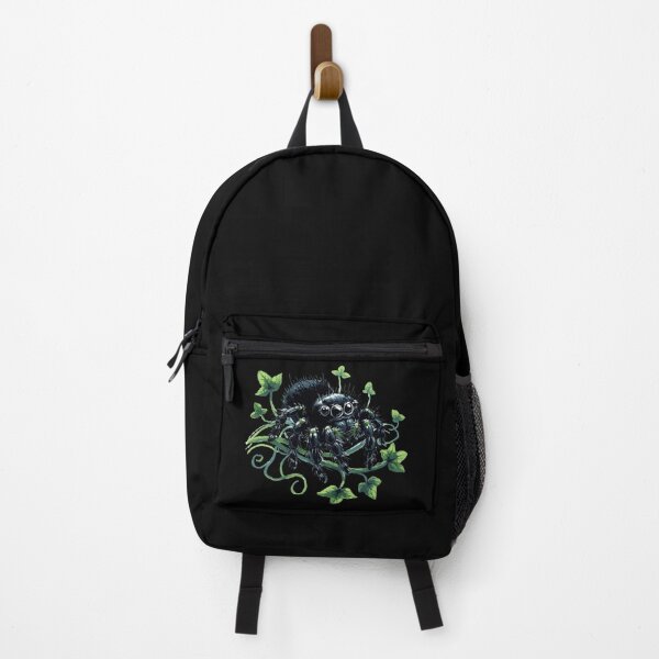 Item preview, Cute Little Jumping Spider Black Arachnid designed and sold by TomFrontierArt.