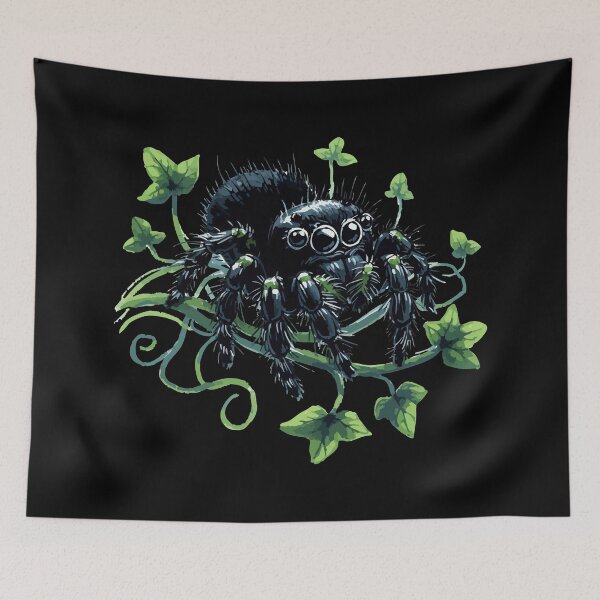 Item preview,  Cute Little Jumping Spider Black Arachnid designed and sold by TomFrontierArt.