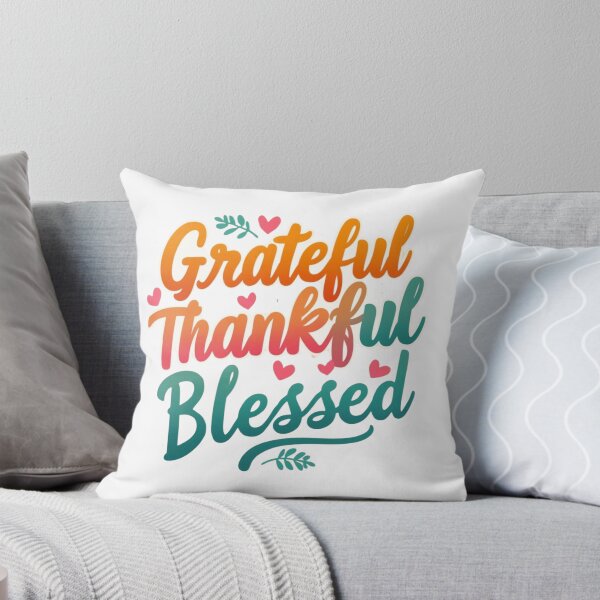 Item preview, Grateful Thankful Blessed Posivity words designed and sold by JustBeYourSlf.