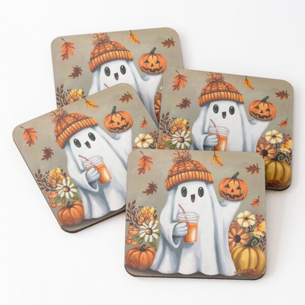 Item preview, halloween Funny ghost holding a pumpkin,Halloween ghost ,Halloween Season, halloween pumpkin designed and sold by Expressions-Sel.