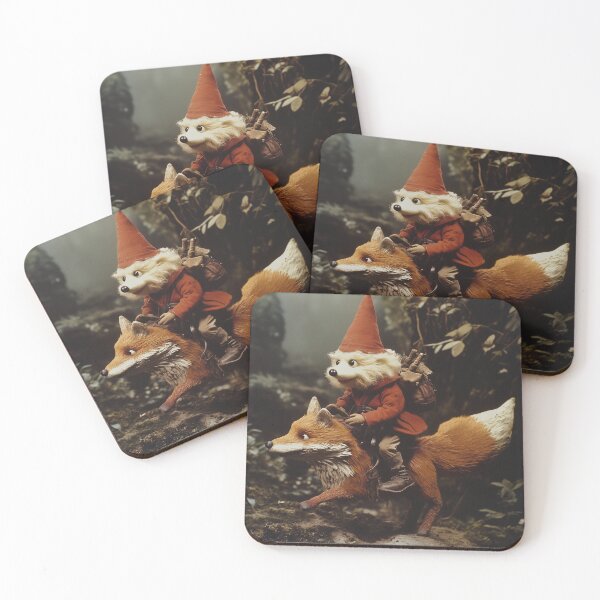 Item preview, Dog and fox on a woodland adventure designed and sold by LonesomeKnight.