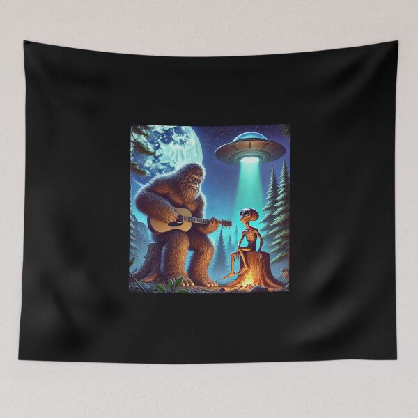 Item preview, Alien Bigfoot Guitar Sasquatch UFO Gifts For Men, Women, Kid designed and sold by love3617.