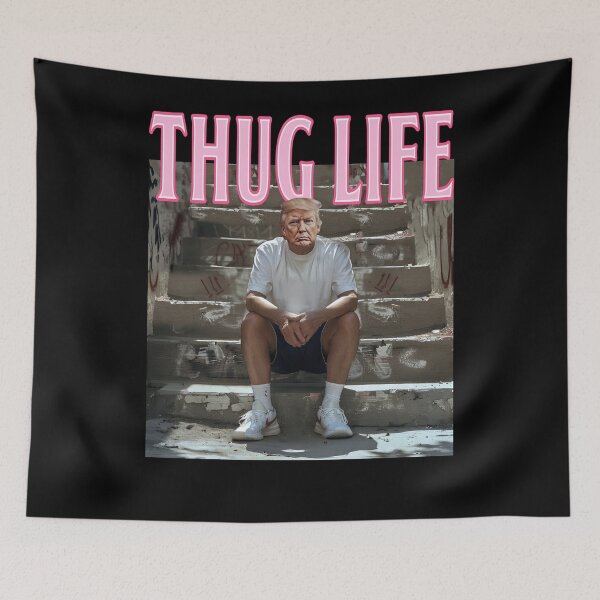 Item preview, Thug Life Trump designed and sold by Raydinmob.