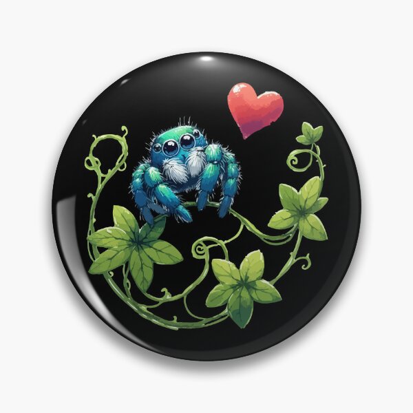 Item preview, Cute Jumping Spider Of Love Valentines designed and sold by TomFrontierArt.