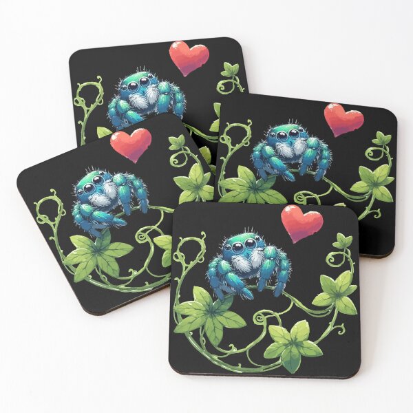 Item preview, Cute Jumping Spider Of Love Valentines designed and sold by TomFrontierArt.