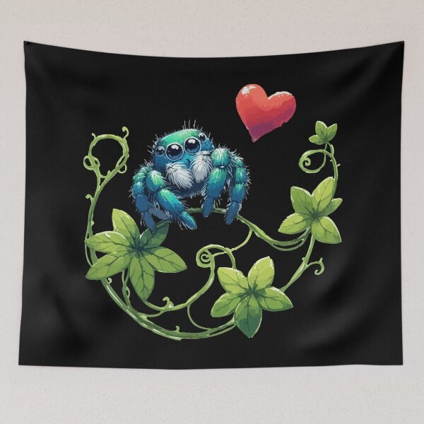 Item preview, Cute Jumping Spider Of Love Valentines designed and sold by TomFrontierArt.
