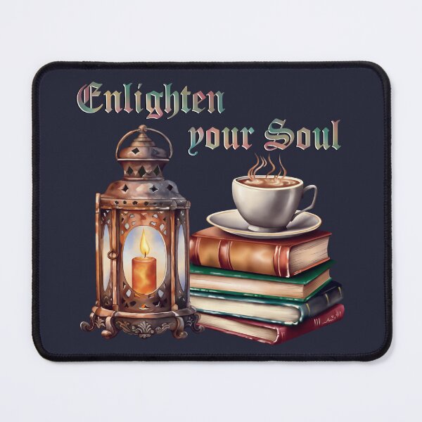 Item preview, Enlighten your Soul Books Coffee designed and sold by AriLady.