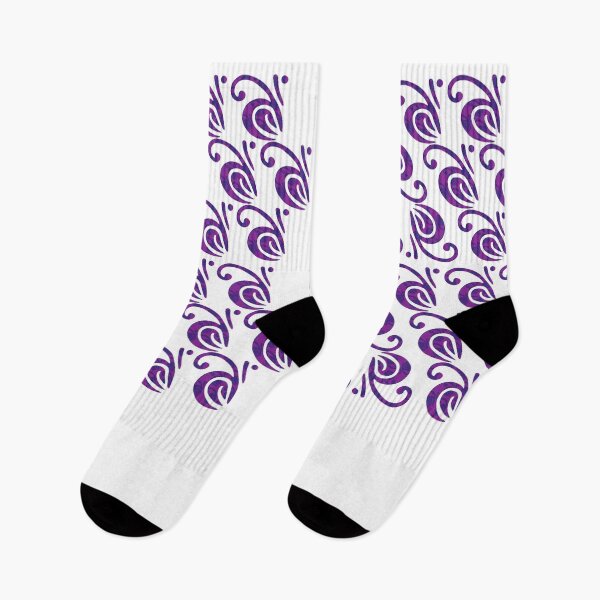 Item preview, Violet Blue Butterfly Flower Pattern 2, Unique designed and sold by villacreativa.