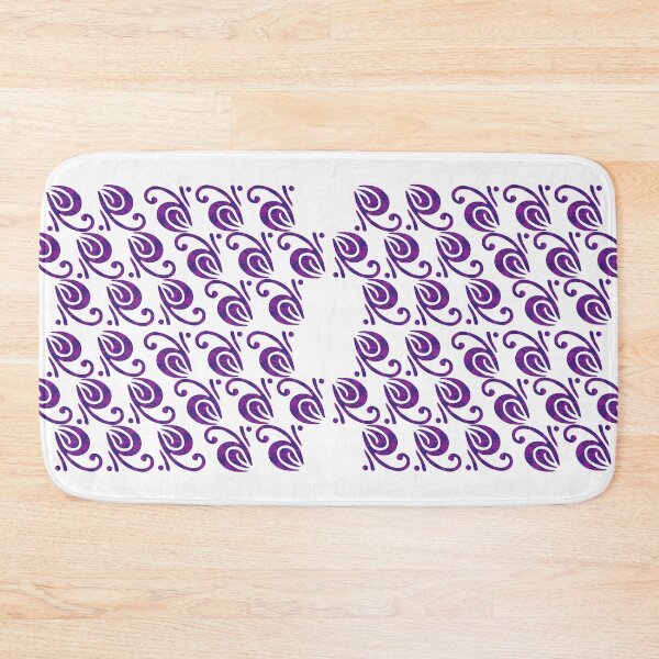 Item preview, Violet Blue Butterfly Flower Pattern 2, Unique designed and sold by villacreativa.
