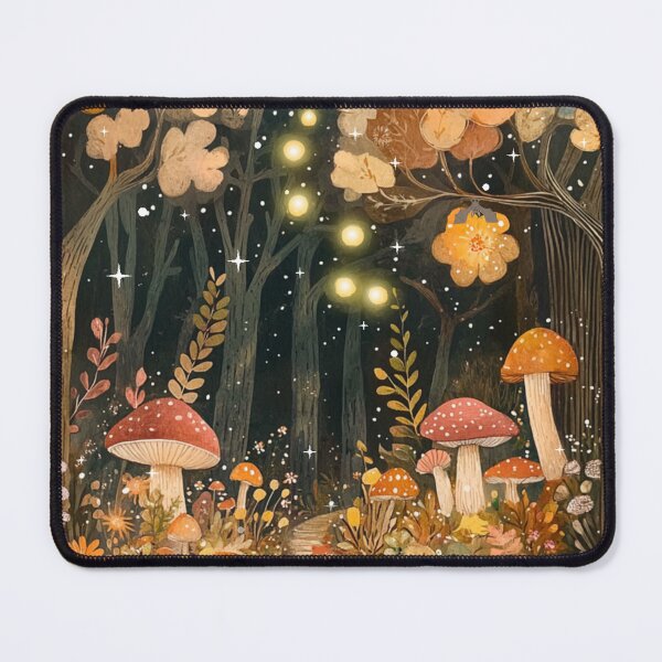 Item preview, Mystical Mushroom Forest in Autumn designed and sold by Cozy Nerdy Things.