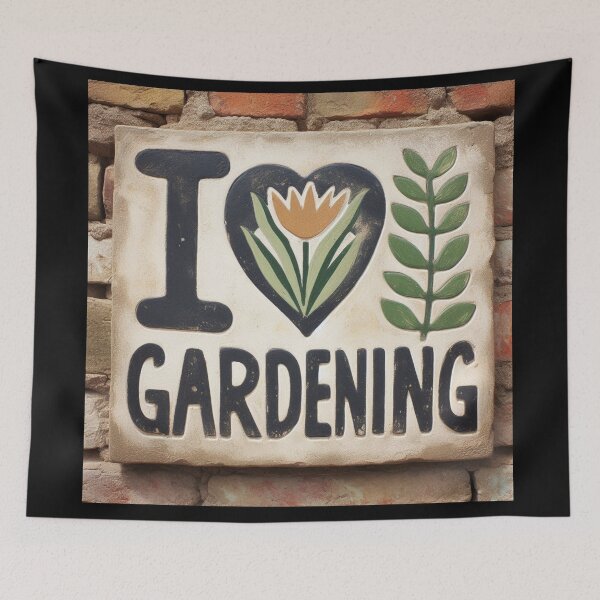 Item preview, I LOVE GARDENING STICKER designed and sold by carlarmes.