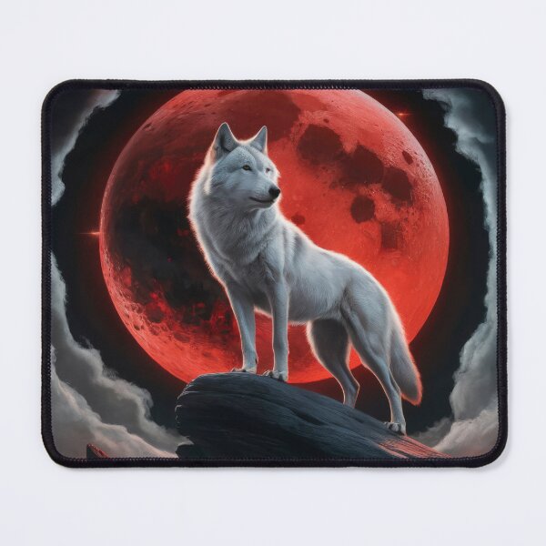 Item preview, Halloween Wolf with Red Moon ,halloween Wolf ,Halloween Season, halloween pumpkin designed and sold by Expressions-Sel.