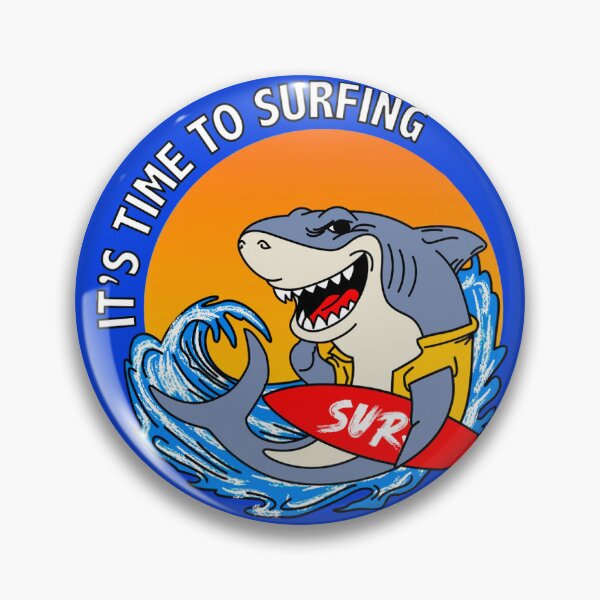 Item preview, Shark, it's time to surfing designed and sold by TYTOS-SHOP.
