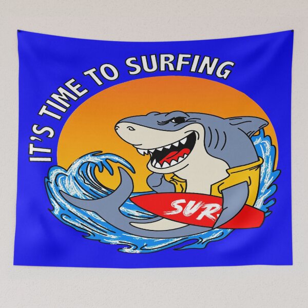 Item preview, Shark, it's time to surfing designed and sold by TYTOS-SHOP.