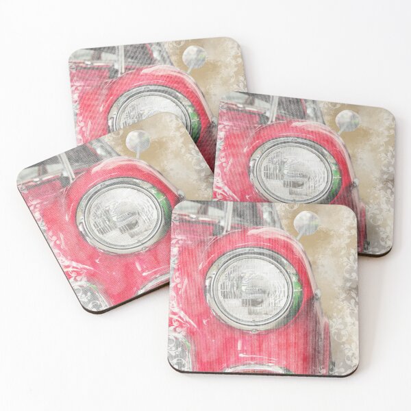 Item preview, Red vintage car  designed and sold by A Sweet  Fragrance Art.