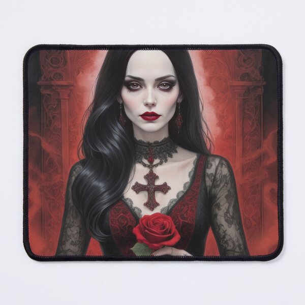 Item preview, Halloween Gothic woman with a cross and a rose,halloween Gothic ,Halloween Season, halloween pumpkin designed and sold by Expressions-Sel.