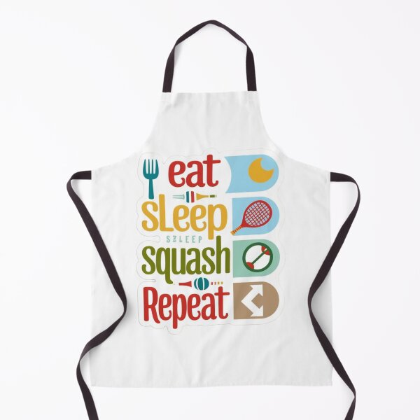 Item preview, Eat Sleep Squash Repeat - Iconic Sports Lifestyle Sticker designed and sold by CosmicSplendor.