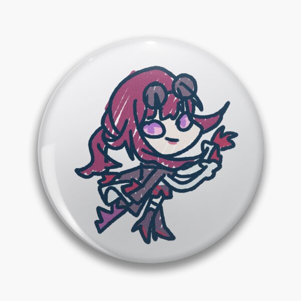 Item preview, purple Mommy Kafka in kids Drawing Chibi Sticker designed and sold by NekoVoiid.