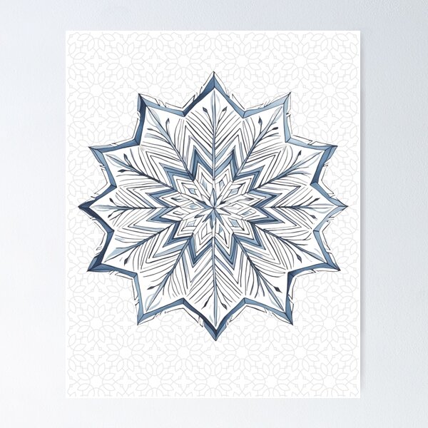Item preview, Snowflake Mandala  designed and sold by donebyreena.
