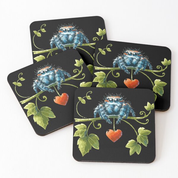 Item preview, Cute Jumping Spider Of Love Valentines Day designed and sold by TomFrontierArt.