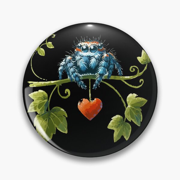 Item preview, Cute Jumping Spider Of Love Valentines Day designed and sold by TomFrontierArt.