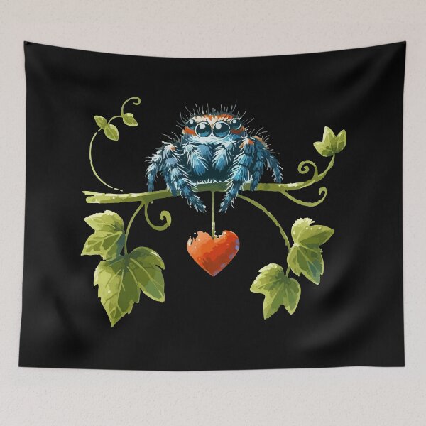 Item preview, Cute Jumping Spider Of Love Valentines Day designed and sold by TomFrontierArt.