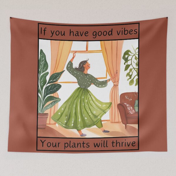 Item preview, Good vibin' and plant thrivin' designed and sold by ProbablyHungry.