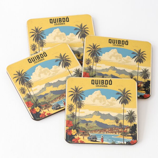 Item preview, Quibdo Colombia Retro Vintage Poster Tourism  designed and sold by TravelersGems.