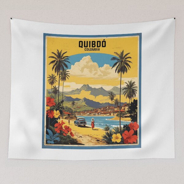 Item preview, Quibdo Colombia Retro Vintage Poster Tourism  designed and sold by TravelersGems.