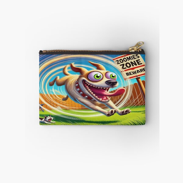 Item preview, Beware the Zoomies Zone – Whimsical Dog Art designed and sold by gleefulme.
