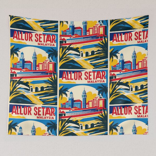Item preview, Allor Setar Malaysia Vintage Travel Tourism designed and sold by TravelersGems.