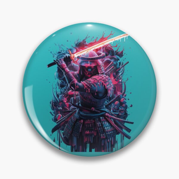 Item preview, Neon samurai. designed and sold by MyHappyArtShop.