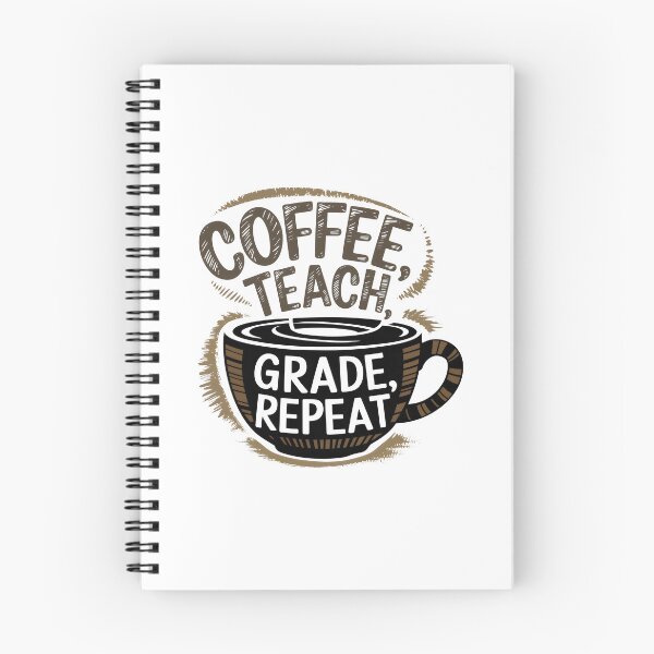 Item preview, Coffee, Teach, Grade, Repeat – Funny Teacher Coffee Lover Design designed and sold by Pastel-Pulse.