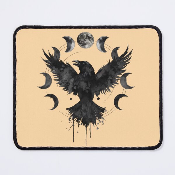 Item preview, a black raven with outstretched wings designed and sold by 123ks.