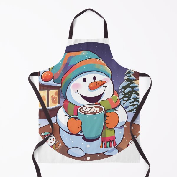 Item preview, Cheerful Snowman with Cocoa designed and sold by MarCreativArt.