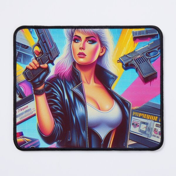 Item preview, 80s Retrowave Girl designed and sold by PulpVintage.