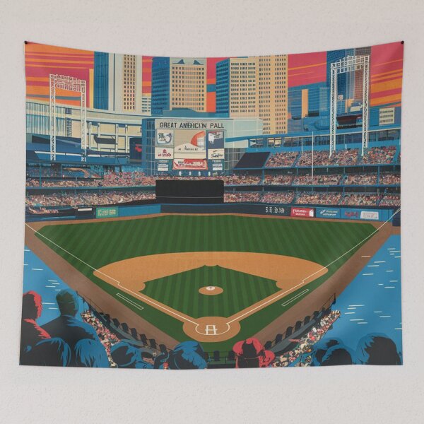 Item preview, Cincinnati Vintage Travel Poster designed and sold by TravelerRat.
