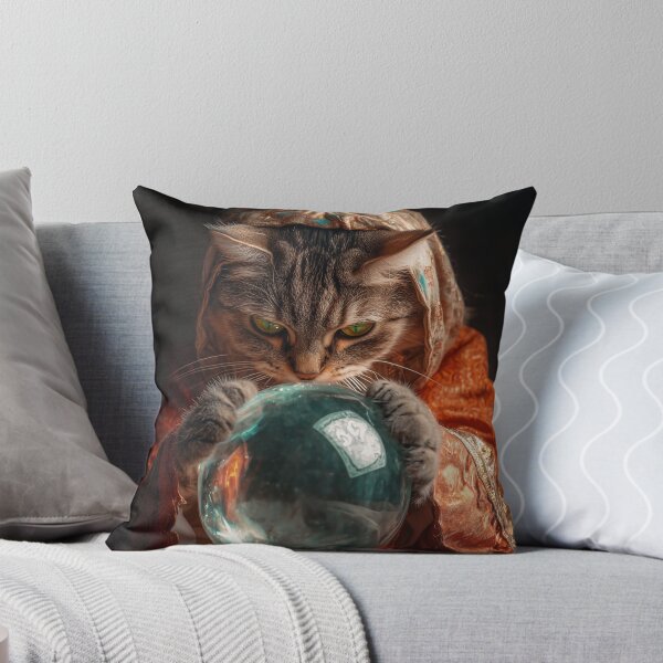 Item preview, Fortune teller - cat with a crystal ball designed and sold by FleurFrench.