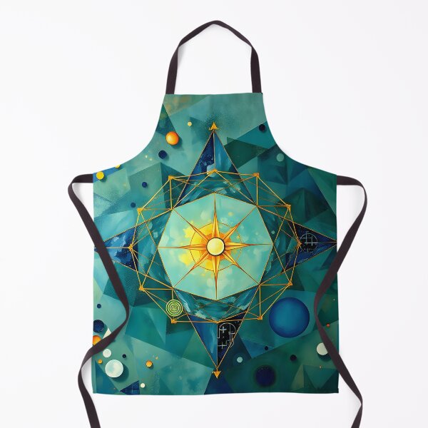 Item preview, Celestial Navigation - Abstract Geometric Star and Planets designed and sold by ArtPrintsUSA.