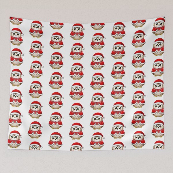 Item preview, Cute Christmas Owl in Santa Outfit designed and sold by Chokhdi289shop.