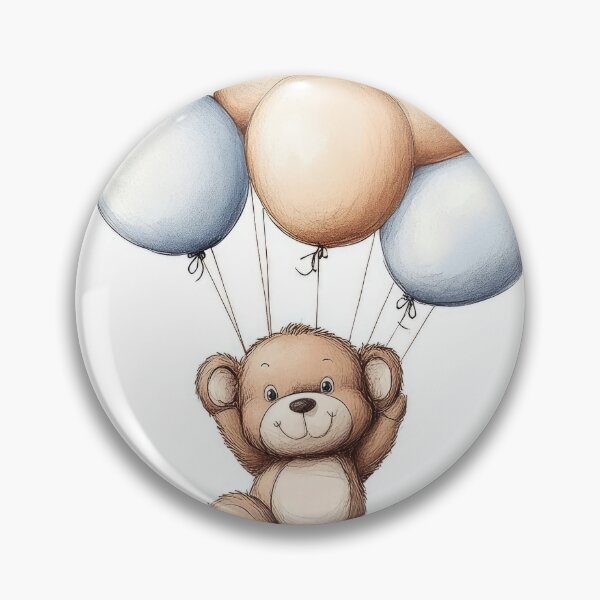 Item preview, Teddy Bear Image Clipart with Balloons, Digital png for Baby Shower, DTG T-Shirt, Mug, Tumbler Sublimation & Scrapbooking Art designed and sold by CreativeShirts2.