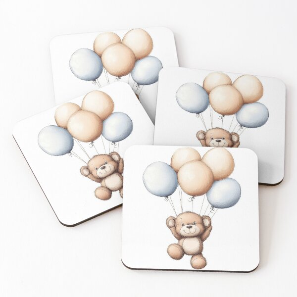 Item preview, Teddy Bear Image Clipart with Balloons, Digital png for Baby Shower, DTG T-Shirt, Mug, Tumbler Sublimation & Scrapbooking Art designed and sold by CreativeShirts2.