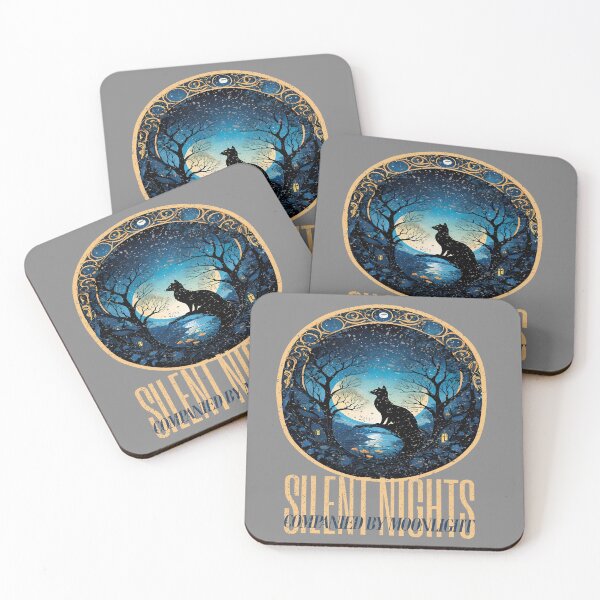 Item preview, Silent Nights Moonlight, Mystical Cat designed and sold by MajeStreet.