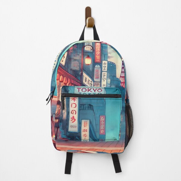 Item preview, Girl in Tokyo Center Illustration designed and sold by unrealartwork.